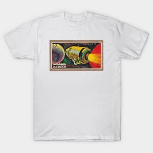 Apollo 15 Rocket Vintage Postal Stamp Art T-Shirt